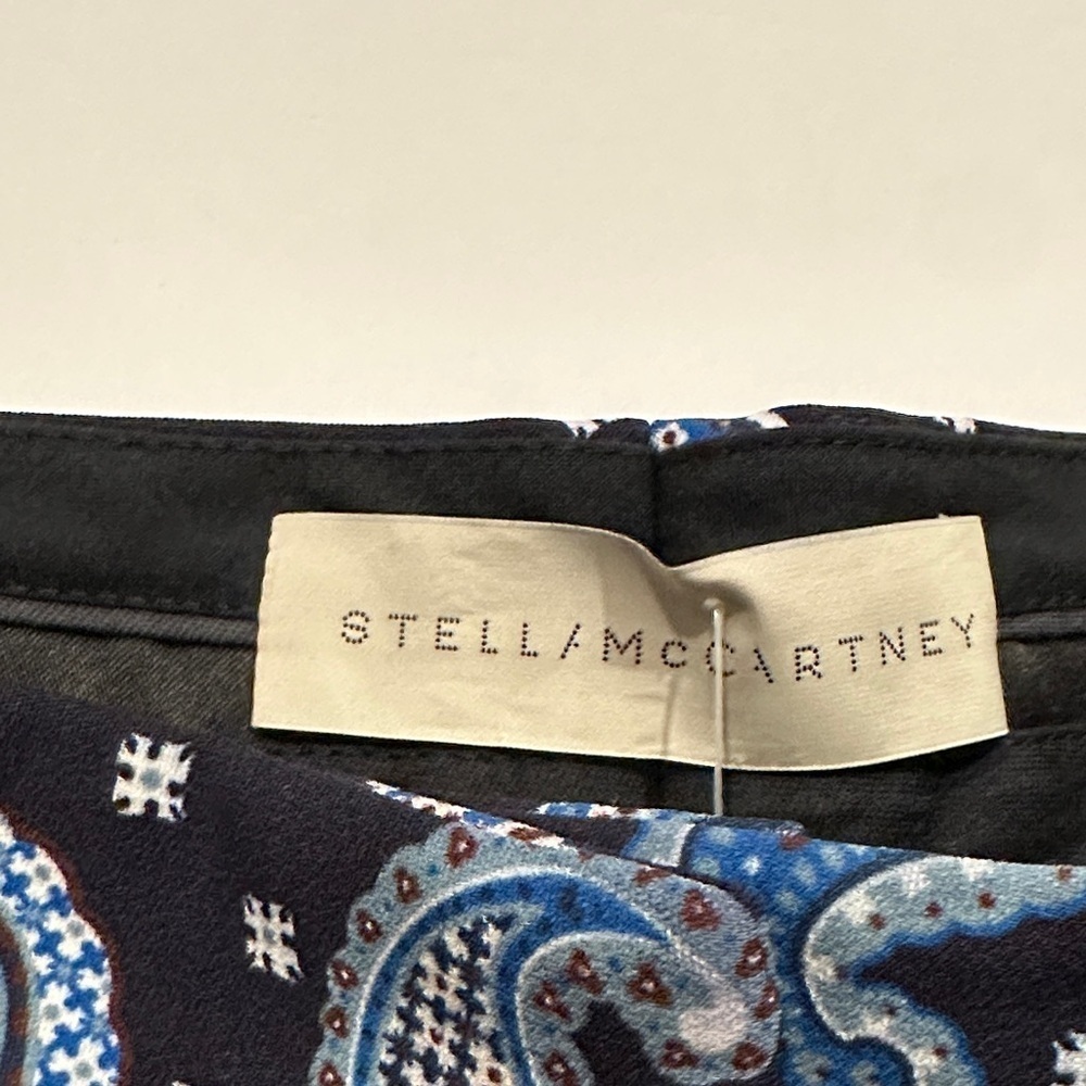 Stella McCartney Blue Paisley Women's Shorts 30” - Picture 6 of 10